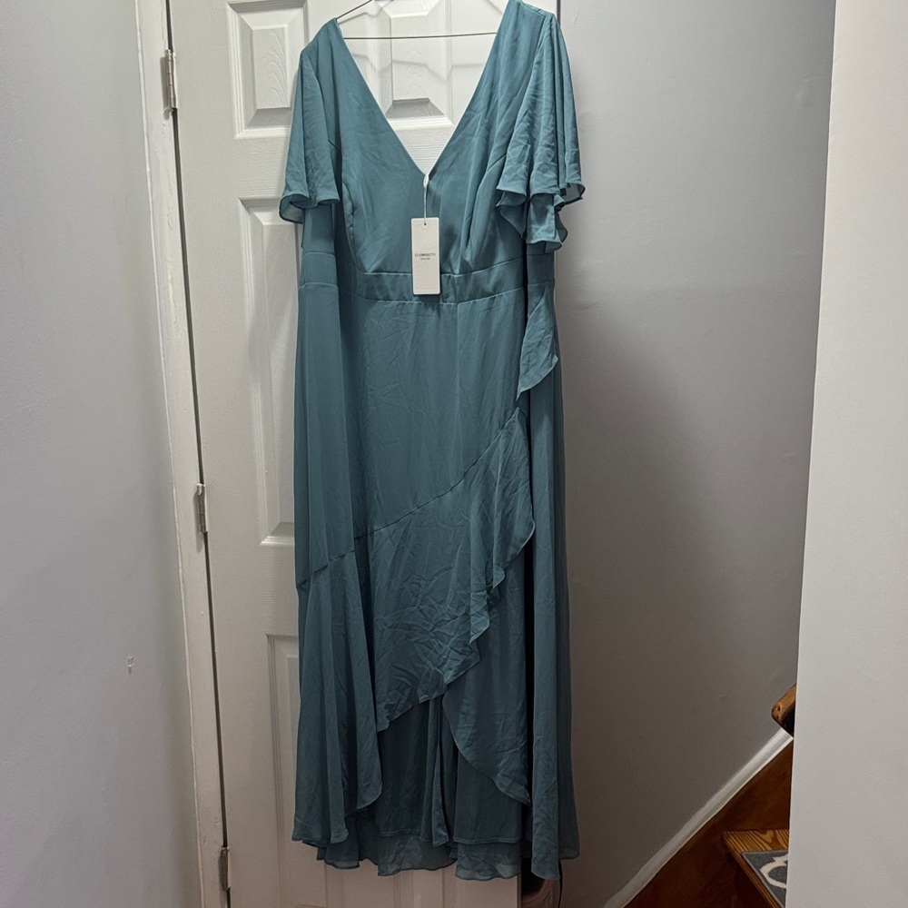 Ever Pretty Asymmetrical Teal Dress